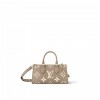 Louis Vuitton M23641 OnTheGo East West Dove/Cream Bicolor Monogram Empreinte Leather