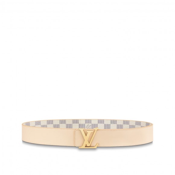 l**is V*t*n m0569s damier azur lv initiales 40mm reversible belt