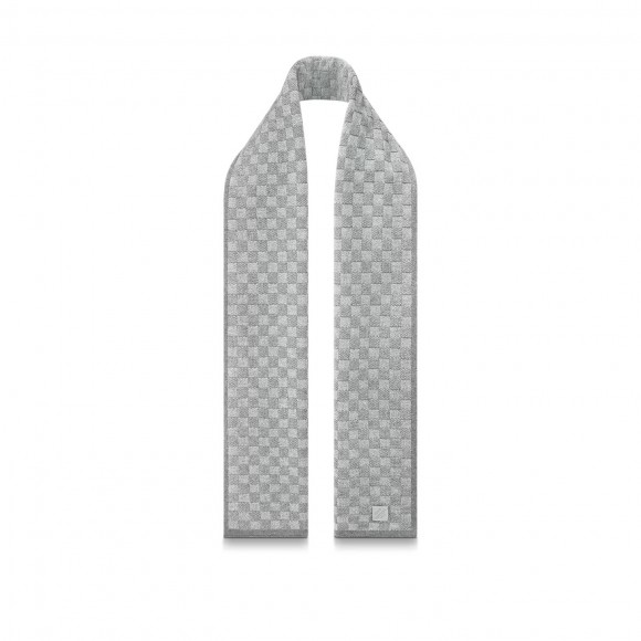 l**is V*t*n light grey m77989 néo petit damier scarf