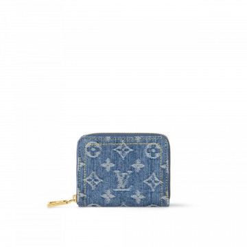 Louis Vuitton M82957 Zippy Coin Purse Denim Blue Louis Vuitton M82957 Zippy Coin Purse Denim Blue