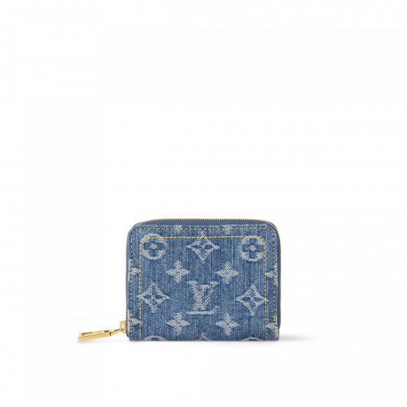Louis Vuitton M82957 Zippy Coin Purse Denim Blue Louis Vuitton M82957 Zippy Coin Purse Denim Blue