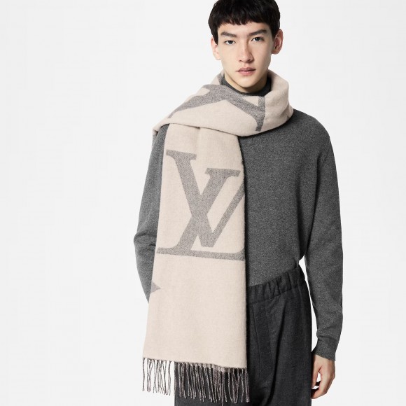 l**is V*t*n light grey m77951 mng giant scarf