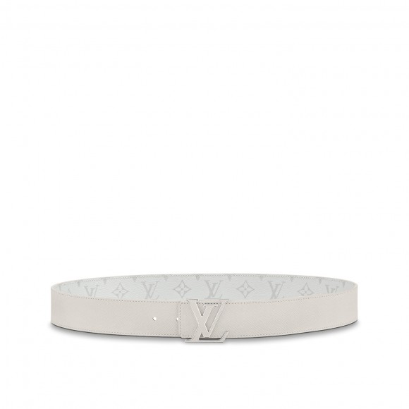 l**is V*t*n m0158u white lv initiales 40mm reversible belt