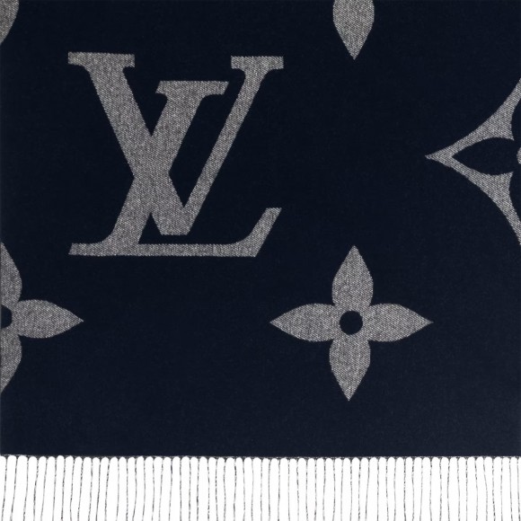 l**is V*t*n navy m77950 mng giant scarf