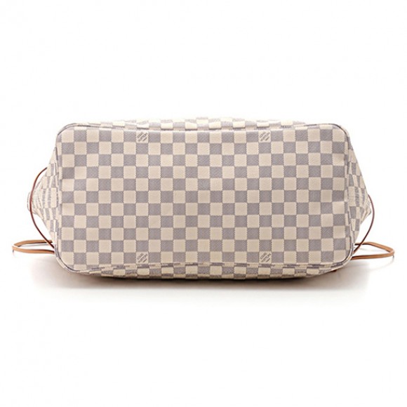 l**is V*t*n n51108 neverfull gm shoulder bag damier azur canvas