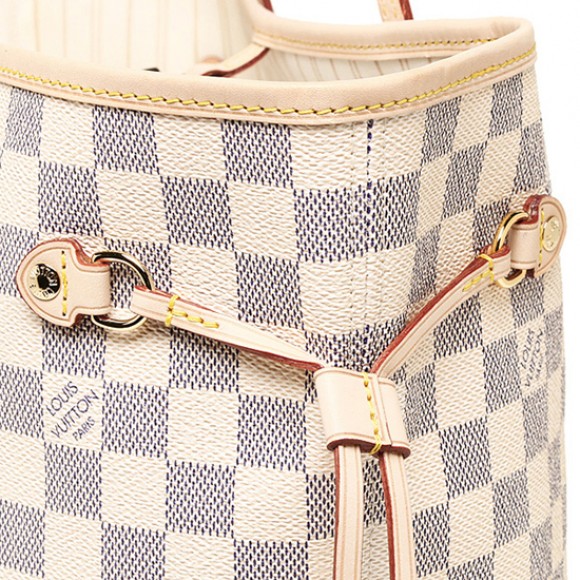 l**is V*t*n n51108 neverfull gm shoulder bag damier azur canvas