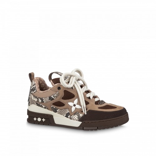Louis Vuitton LV Skate Sneaker Since 54 Monogram Flowers Brown 1ABMG1 Louis Vuitton LV Skate Sneaker Since 54 Monogram Flowers Brown 1ABMG1