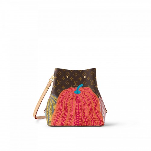 Louis Vuitton M46473 LV x YK Pumpkin Prin Néonoé MM Louis Vuitton M46473 LV x YK Pumpkin Prin Néonoé MM