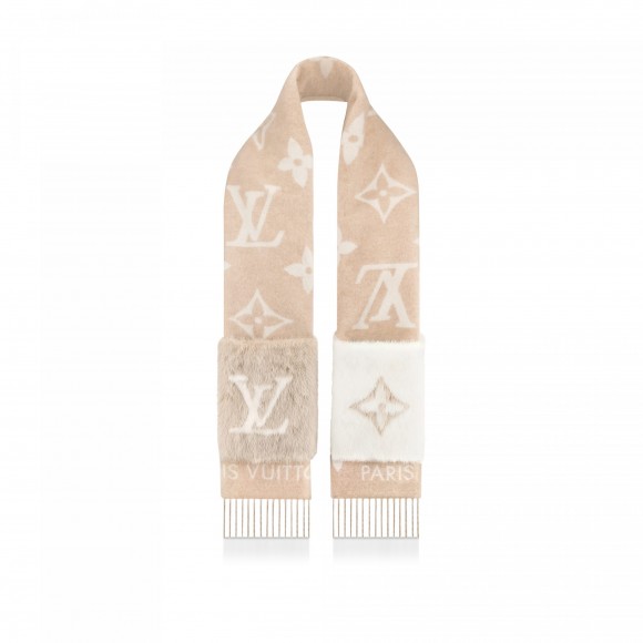 l**is V*t*n m74354 cold reykjavik beige scarf