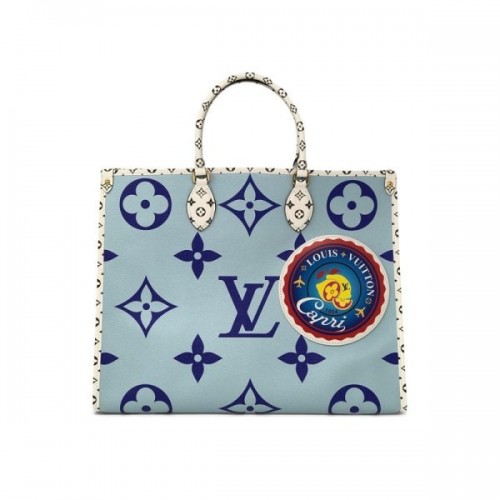 Louis Vuitton Monogram Giant Onthego Capri Blue Coated Canvas To