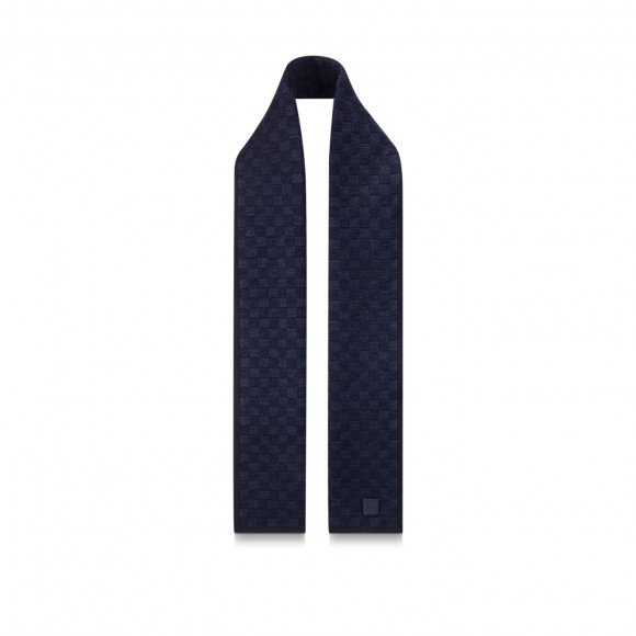 l**is V*t*n navy m77987 néo petit damier scarf