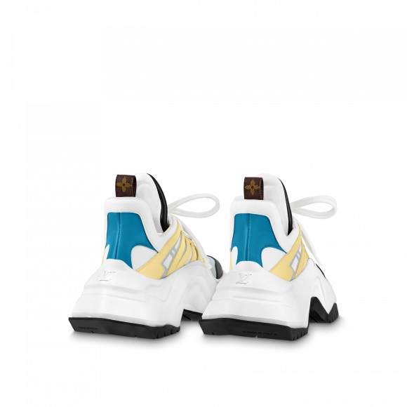 l**is V*t*n lv archlight 2.0 platform sneaker white yellow 1abiie