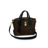 Louis Vuitton Flower Zipped Tote BB Black M44351