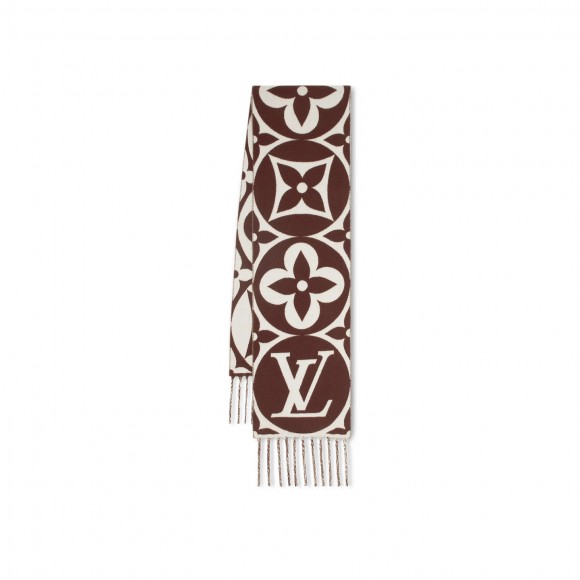 l**is V*t*n brown m79215 flight mode lv medallion scarf