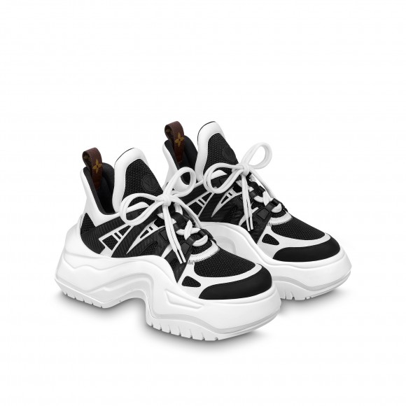 l**is V*t*n lv archlight 2.0 platform sneaker black white 1abimu