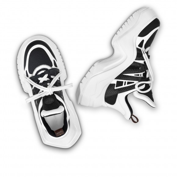 l**is V*t*n lv archlight 2.0 platform sneaker black white 1abimu