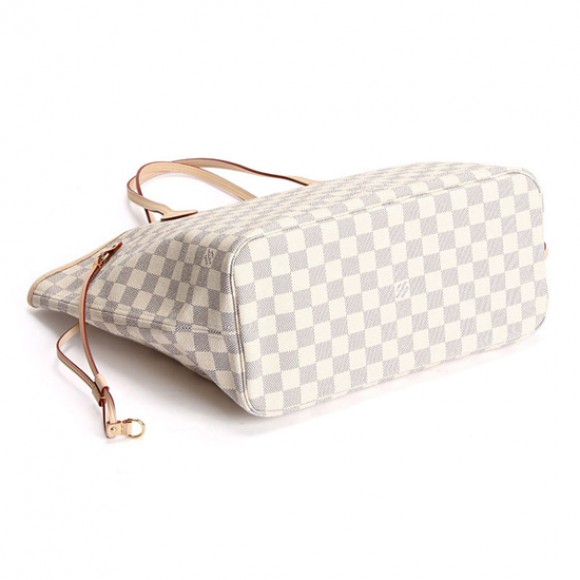 l**is V*t*n n51107 neverfull mm shoulder bag damier azur canvas