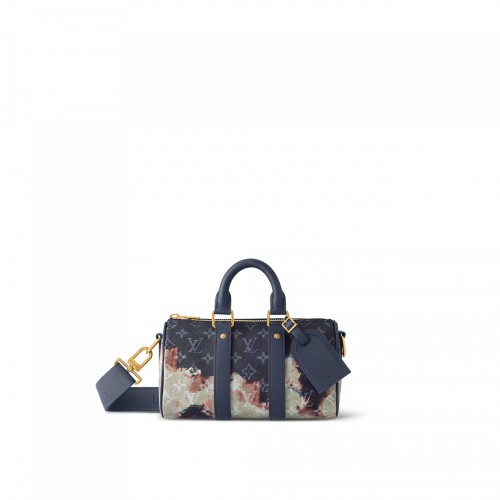 Louis Vuitton Monogram Ink Blue M46804 Keepall Bandoulière 25 Louis Vuitton Monogram Ink Blue M46804 Keepall Bandoulière 25