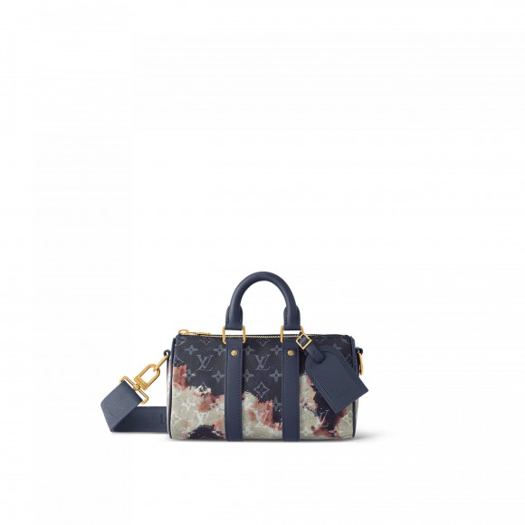 Louis Vuitton Monogram Ink Blue M46804 Keepall Bandoulière 25 Louis Vuitton Monogram Ink Blue M46804 Keepall Bandoulière 25