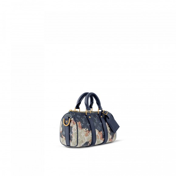 Louis Vuitton Monogram Ink Blue M46804 Keepall Bandoulière 25 Louis Vuitton Monogram Ink Blue M46804 Keepall Bandoulière 25