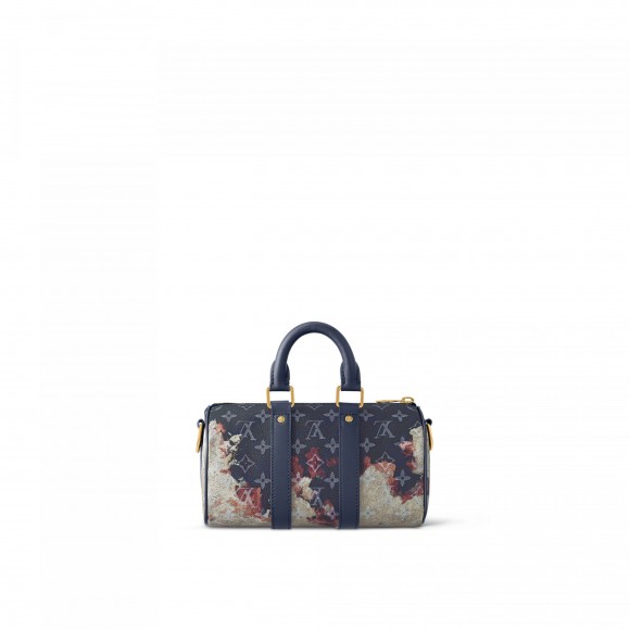 Louis Vuitton Monogram Ink Blue M46804 Keepall Bandoulière 25 Louis Vuitton Monogram Ink Blue M46804 Keepall Bandoulière 25