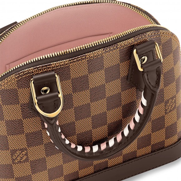 l**is V*t*n damier ebene coated canvas n40447 braided alma bb