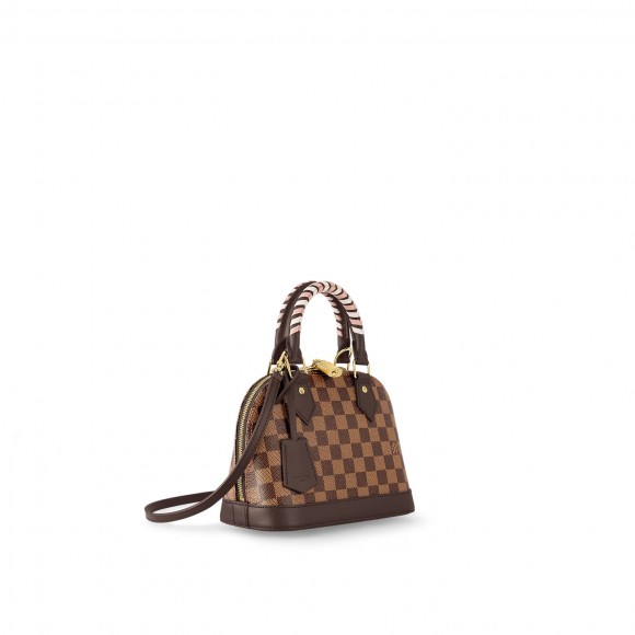 l**is V*t*n damier ebene coated canvas n40447 braided alma bb