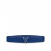 Louis Vuitton M0159U Blue LV Initiales 40mm Reversible Belt