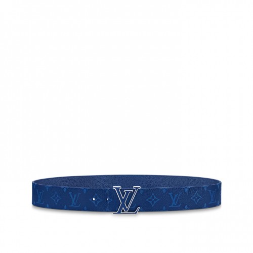 Louis Vuitton M0159U Blue LV Initiales 40mm Reversible Belt