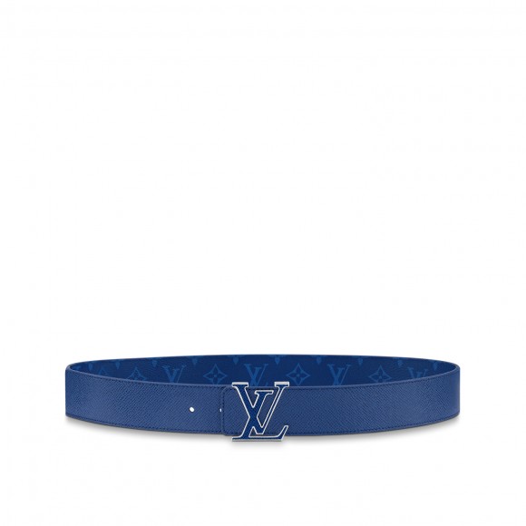 l**is V*t*n m0159u blue lv initiales 40mm reversible belt