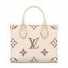 Louis Vuitton Empreinte Monogram Giant Onthego PM M45654 Creme Bois De Rose
