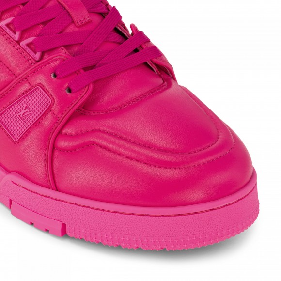 l**is V*t*n lv trainer sneaker calf leather fuchsia 1ac5cb