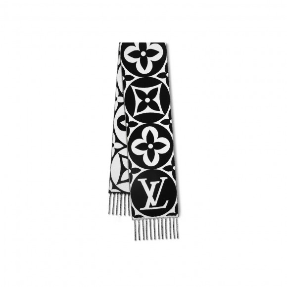 l**is V*t*n black m79212 flight mode lv medallion scarf