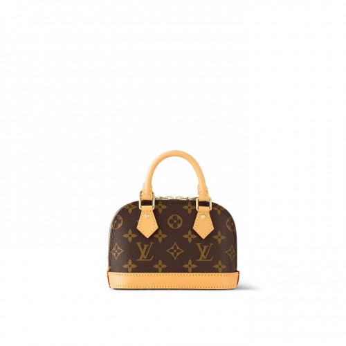 Louis Vuitton Monogram coated canvas M82717 Nano Alma Louis Vuitton Monogram coated canvas M82717 Nano Alma