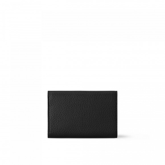 l**is V*t*n m62157 capucines compact wallet black pink