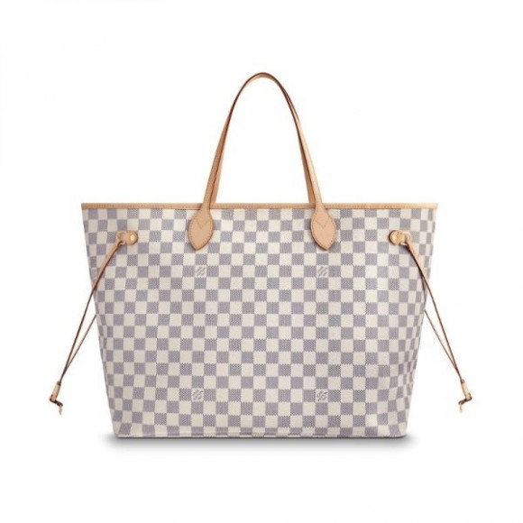 l**is V*t*n damier azur canvas neverfull gm n41360