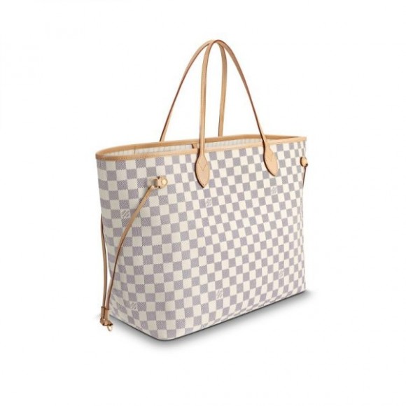 l**is V*t*n damier azur canvas neverfull gm n41360