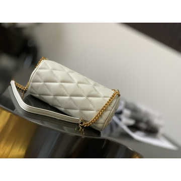 The YSL TUBE SADE underarm mini round bag is made of soft lambskin. Small size, big capacity. Model: 699703
