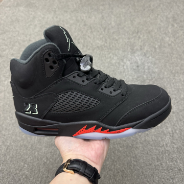 Air 5 Retro High High-top Black and Red 5 5th Gen 5s Joe 5 High-top Black-Red Basketball Shoes