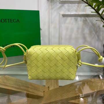 Bottega Veneta Loop Mini Bag In Kiwi Intrecciato Lambskin Bottega Veneta Loop Mini Bag In Kiwi Intrecciato Lambskin