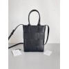 Bottega Veneta Cassette Mini Tote Bag In Black Lambskin