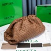 Bottega Veneta Large Pouch Clutch Bag In Caramel Intrecciato Lambskin