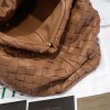 Bottega Veneta Large Pouch Clutch Bag In Caramel Intrecciato Lambskin