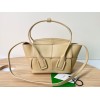 Bottega Veneta Arco Mini Bag In Beige Intrecciato Calfskin