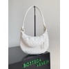 Bottega Veneta Gemelli Small Bag in White Intrecciato Lambskin