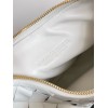 Bottega Veneta Gemelli Small Bag in White Intrecciato Lambskin