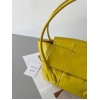 Bottega Veneta Arco Small Bag In Yellow Intrecciato Leather