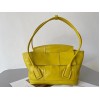 Bottega Veneta Arco Small Bag In Yellow Intrecciato Leather