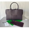 Bottega Veneta Arco Medium Tote In Fondant Intrecciato Lambskin