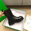 Bottega Veneta BV Tire Chelsea Boots In Black Calfskin